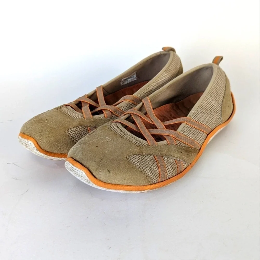 Dr. Scholl's Elsie Tan/Orange Slip Ons- 9